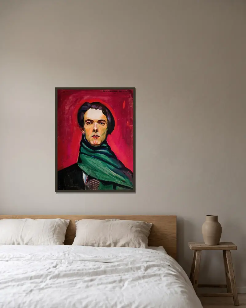 Self-Portrait von Zygmunt Waliszewski gerahmt an einer Wand