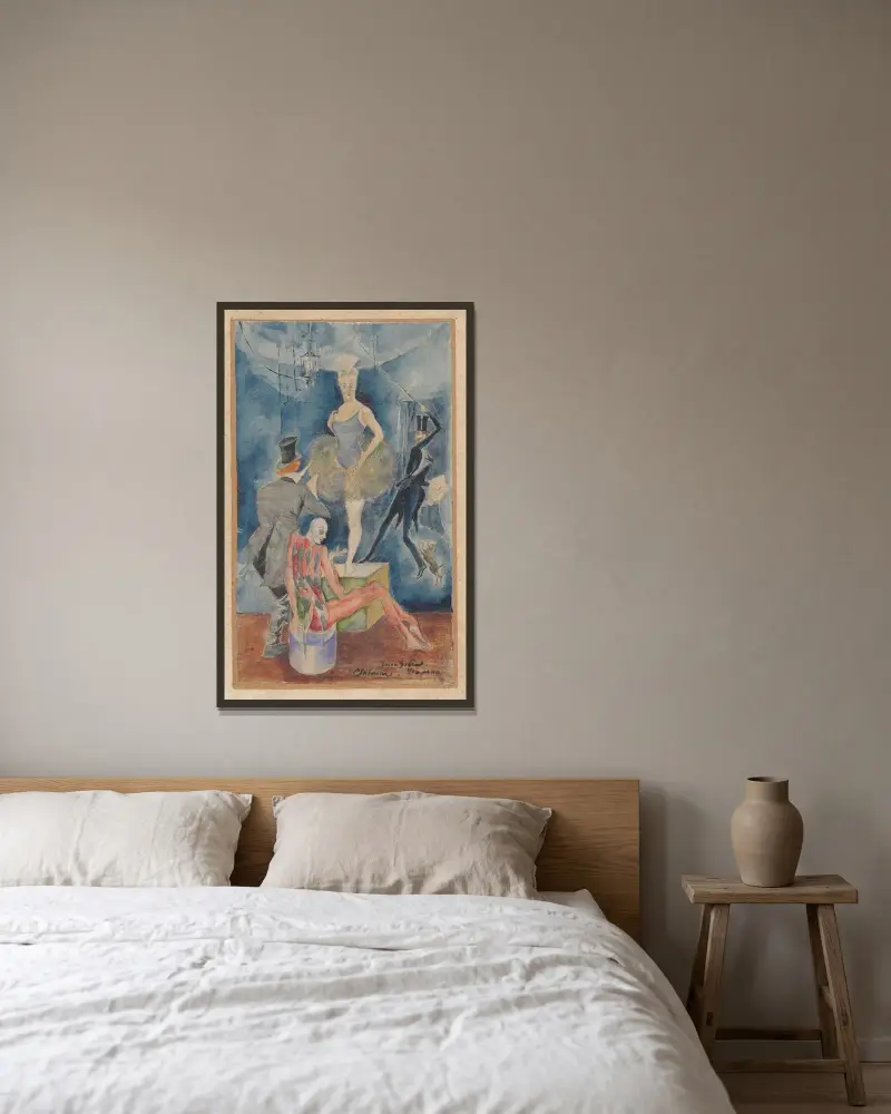 Singer von Zygmunt Waliszewski gerahmt an einer Wand