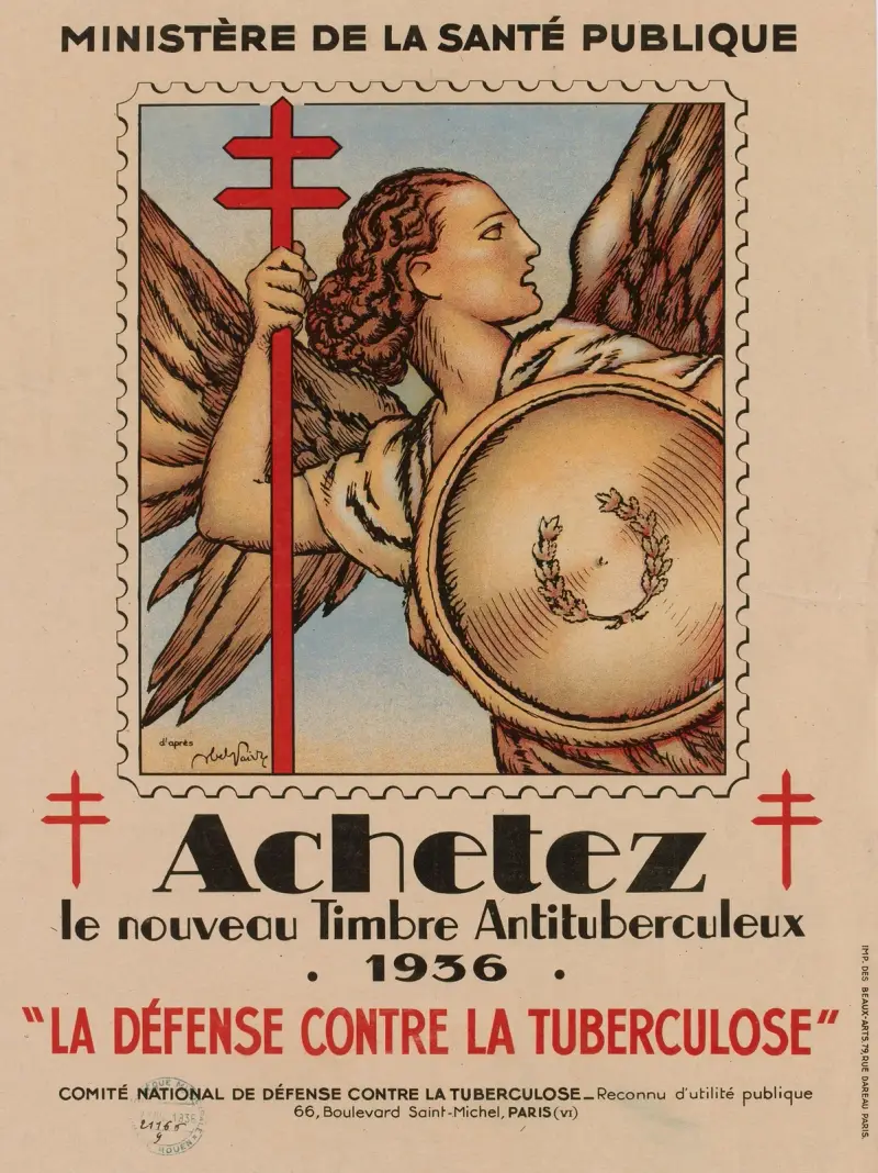 10e Campagne nationale du timbre antituberculeux 1936 von Abel Faivre