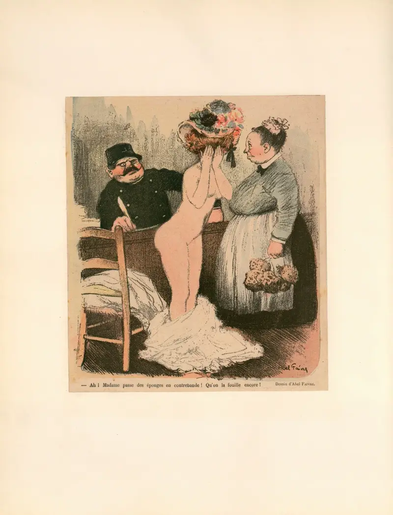 Ach! Madame schmuggelt Schwämme von Abel Faivre