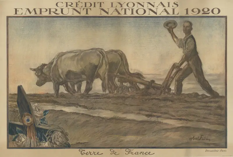 Crédit lyonnais. Nationellt lån 1920 av Abel Faivre