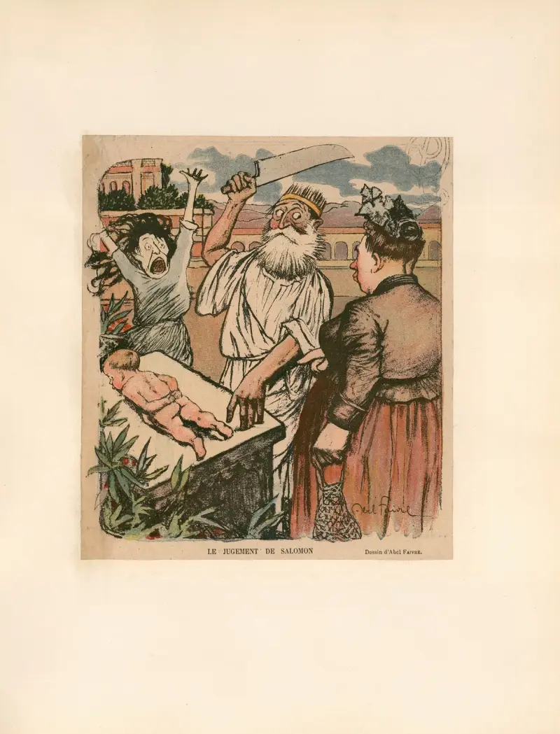Das Urteil Salomos von Abel Faivre