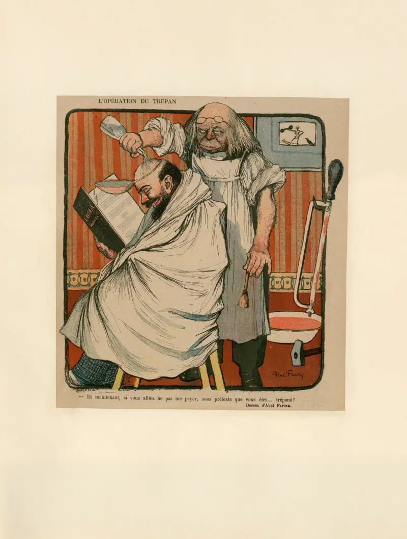 L’opération du trépan av Abel Faivre