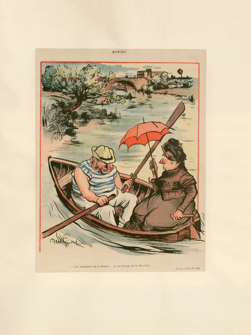 Rowing av Abel Faivre