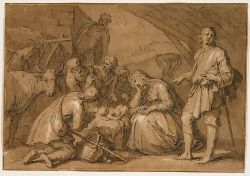 Herdarnas tillbedjan av Abraham Bloemaert