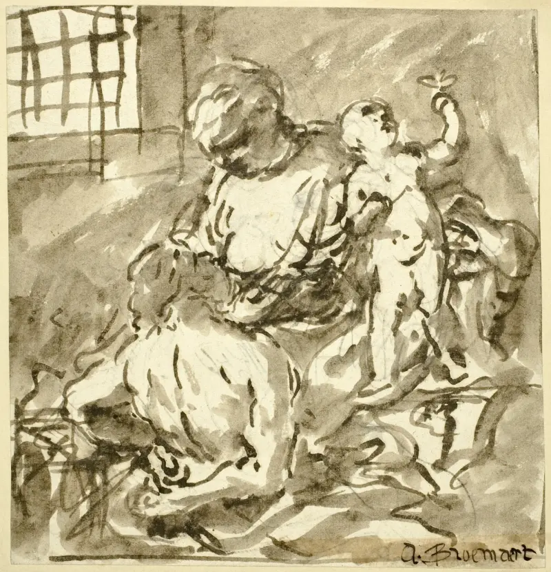 Römische Caritas von Abraham Bloemaert