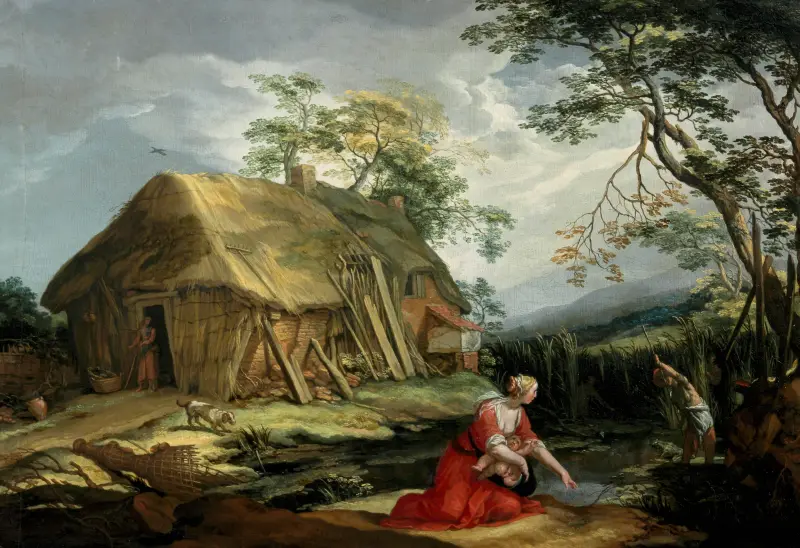 Latona och de lykiska bönderna av Abraham Bloemaert