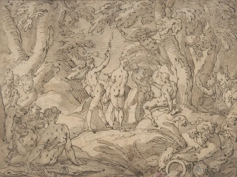 The Judgment of Paris av Abraham Bloemaert