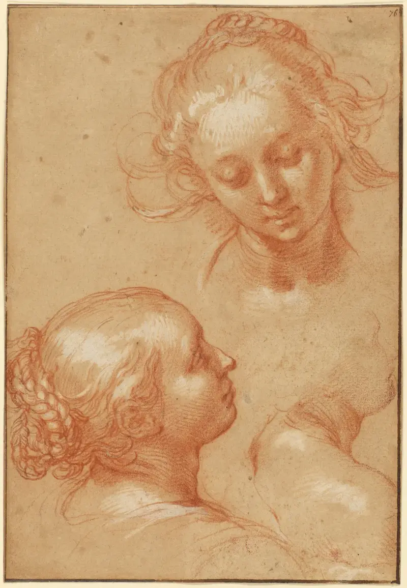 Three Studies of Women av Abraham Bloemaert