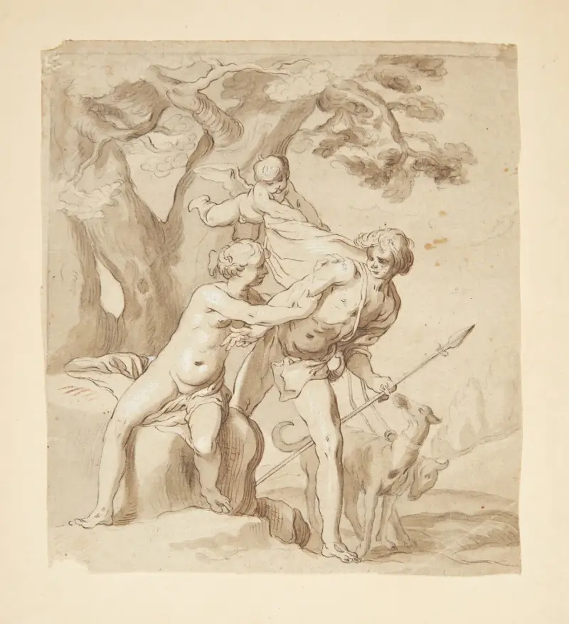 Venus und Adonis – Nr. 1 von Abraham Bloemaert