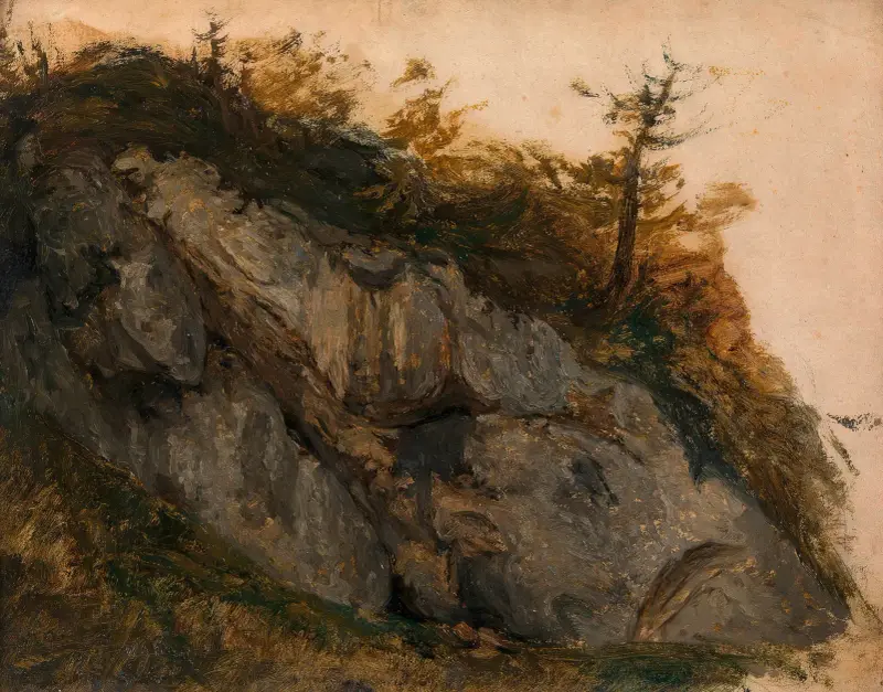 Studie skály (z Höllentalu), 1840 – Nr. 2, Adalbert Stifter