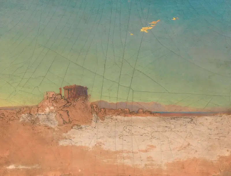 Griechische Tempelruinen, 1854 von Adalbert Stifter