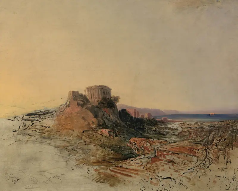 Řecké chrámové zříceniny, 1860, Adalbert Stifter