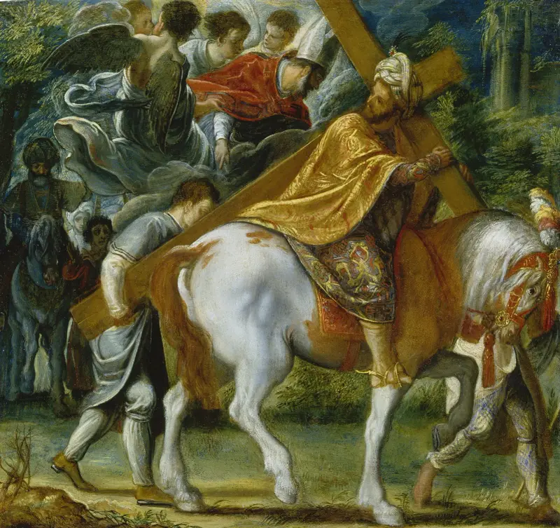 Heraclius on Horseback with the Cross av Adam Elsheimer
