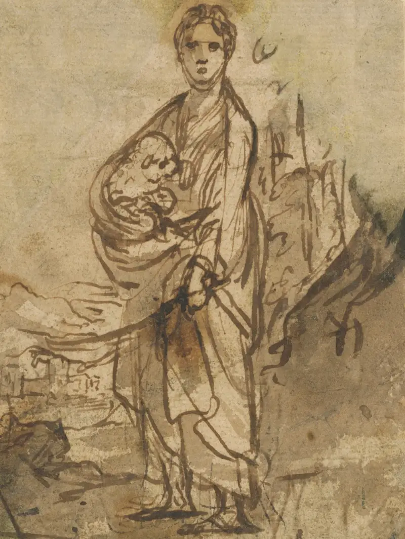 Heilige Agnes von Adam Elsheimer