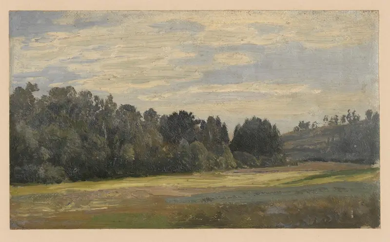 Landscape near Trzebnica av Adolf Dressler