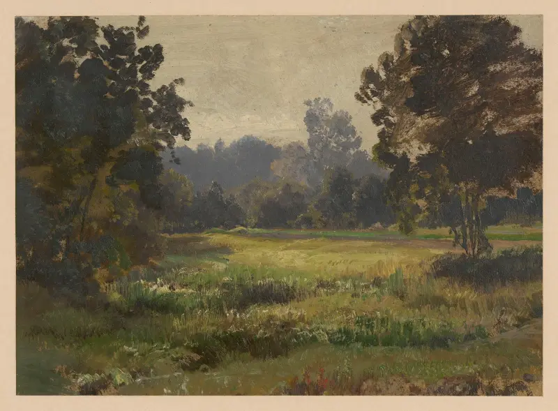 Meadow in Spreewald av Adolf Dressler