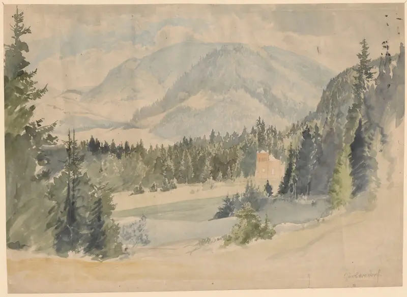 Vy över Sokołowsko, 1850 – nr 1 av Adolf Dressler