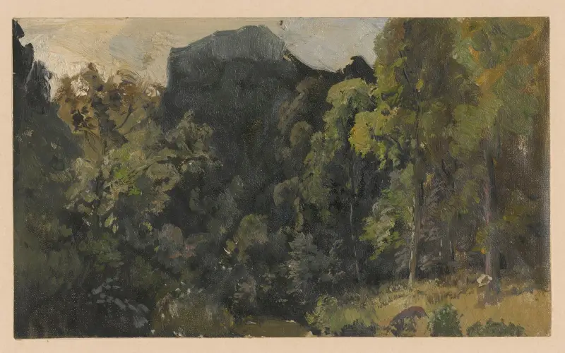 View of streamside marshland in the Szczawnik valley av Adolf Dressler
