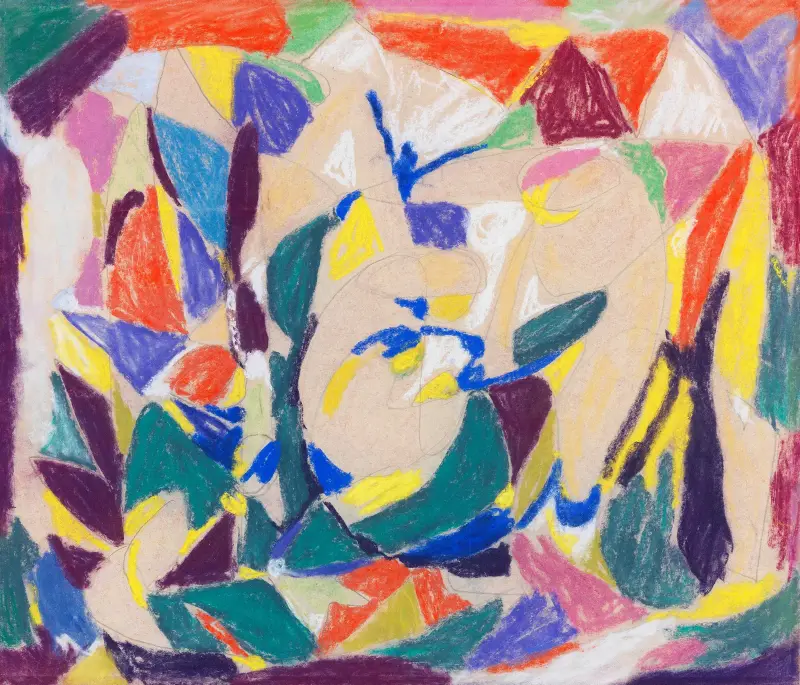Abstrakte Komposition, 1931 von Adolf Hölzel