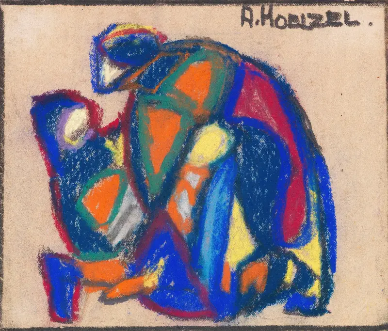 Kompozycja figuralna (syn marnotrawny), Adolf Hölzel