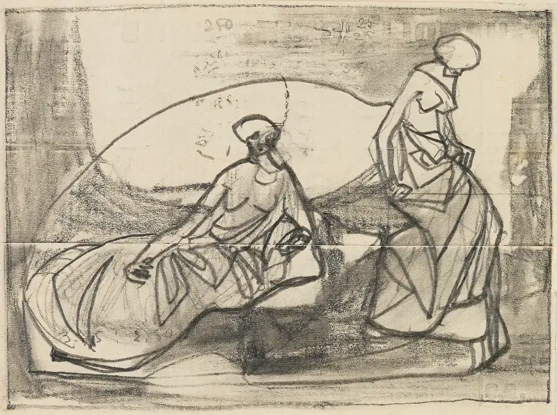 Figurscener av Adolf Hölzel