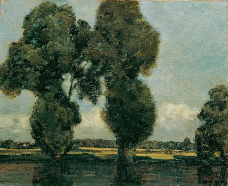 Silberpappeln av Adolf Hölzel