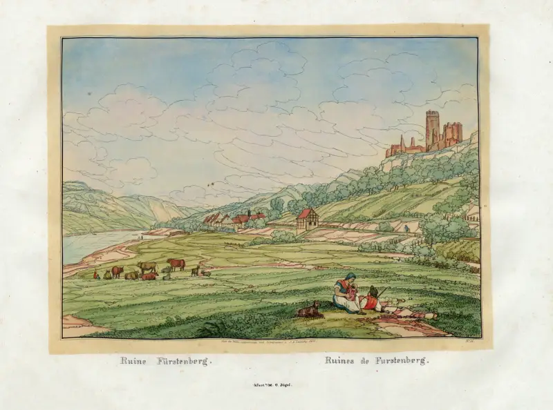 Zříceniny u Furstenbergu, Johann Adolf Lasinsky