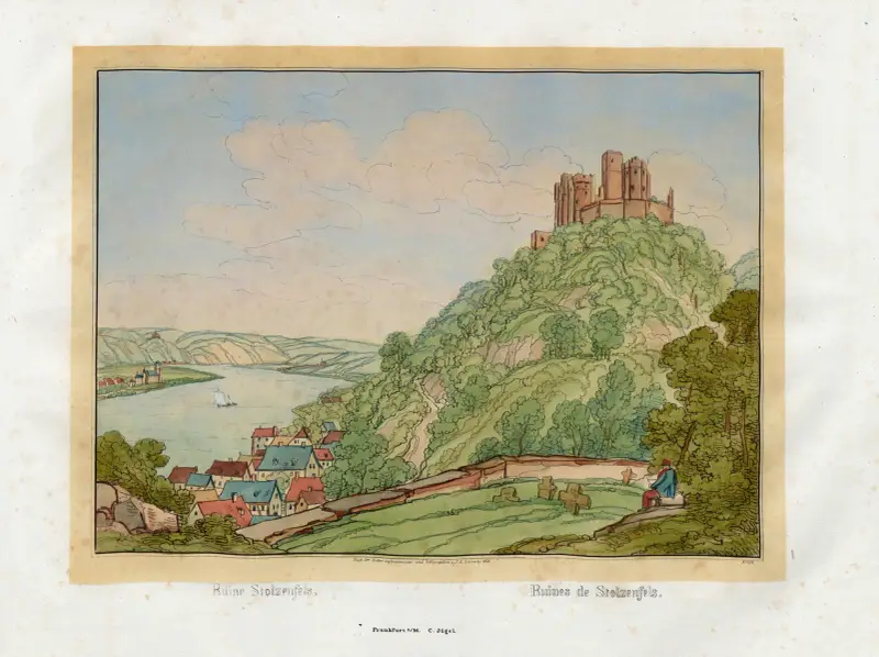 Ruinen von Stolzenfels von Johann Adolf Lasinsky