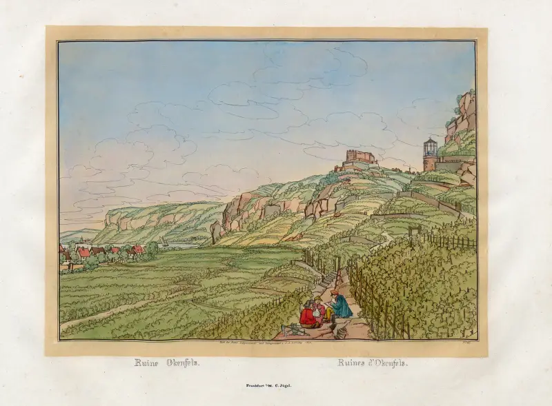 Ruinen von Okenfels von Johann Adolf Lasinsky