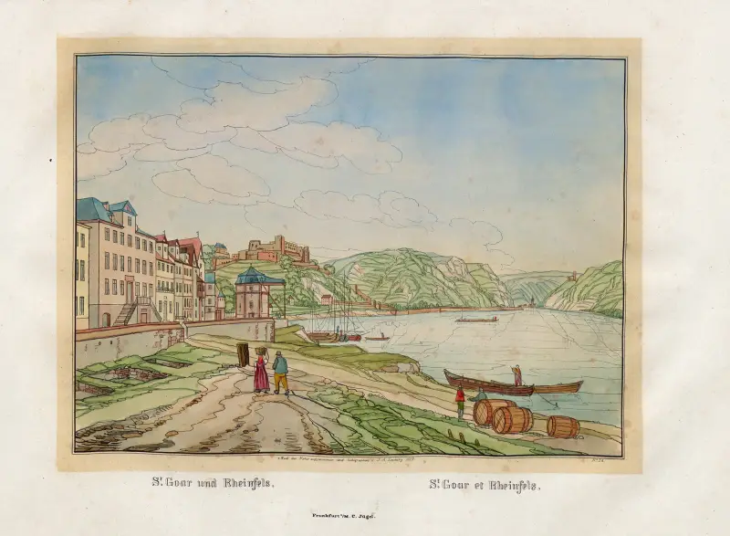 St. Goar und Rheinfels von Johann Adolf Lasinsky
