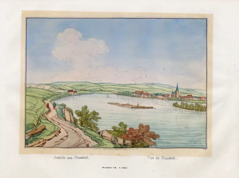 Ansicht von Neuwied von Johann Adolf Lasinsky