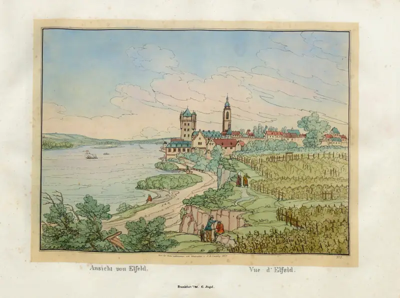 Utsikt över Elfeld av Johann Adolf Lasinsky