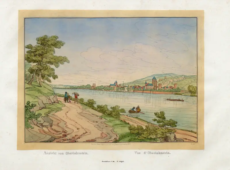 Blick auf Oberlahnstein von Johann Adolf Lasinsky