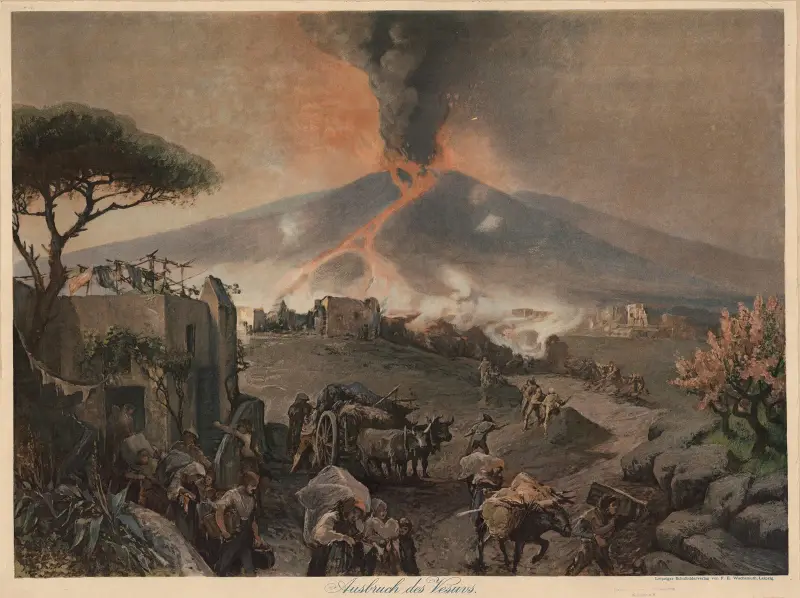 Vesuvius utbrott av Adolf Lehmann