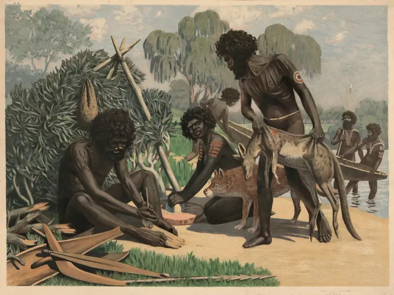 Australisk familj av Adolf Lehmann