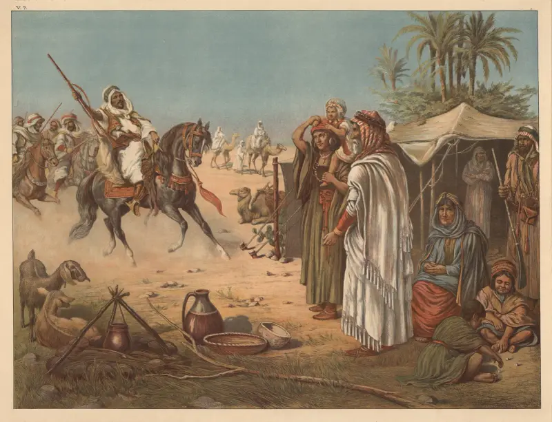 Bedouin family av Adolf Lehmann