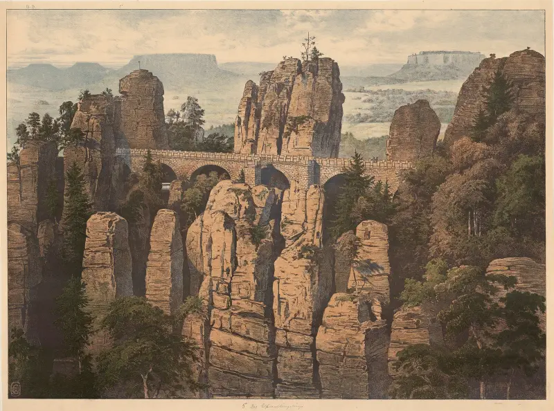 Das Elbsandsteingebirge von Adolf Lehmann