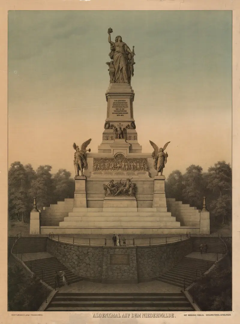 Das Nationaldenkmal auf dem Niederwalde av Adolf Lehmann