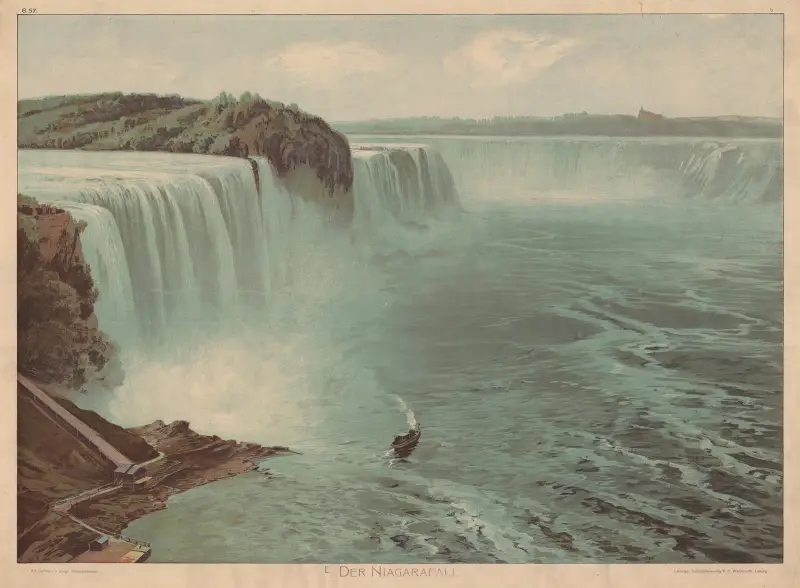 Der Niagarafall von Adolf Lehmann