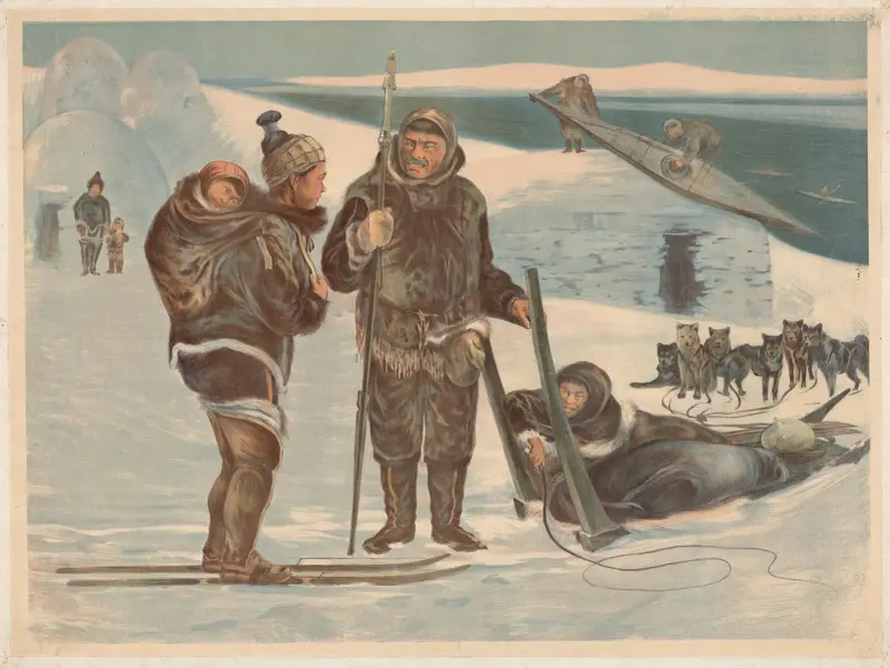 Eskymácká rodina, Adolf Lehmann