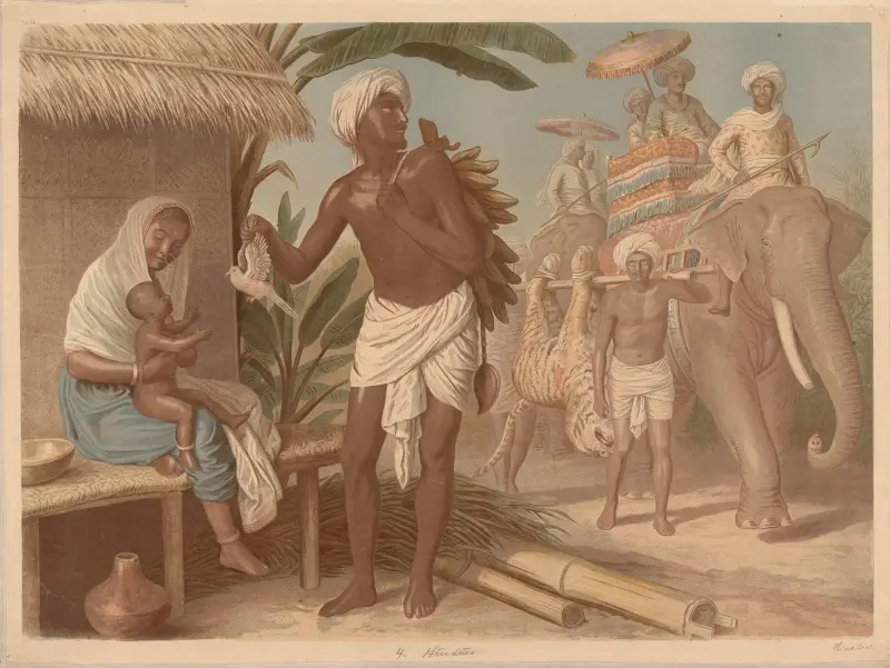 Hinduische Familie von Adolf Lehmann