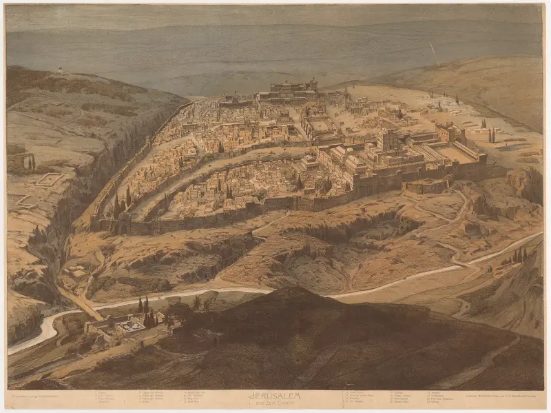 Jerusalem vid Kristi tid av Adolf Lehmann