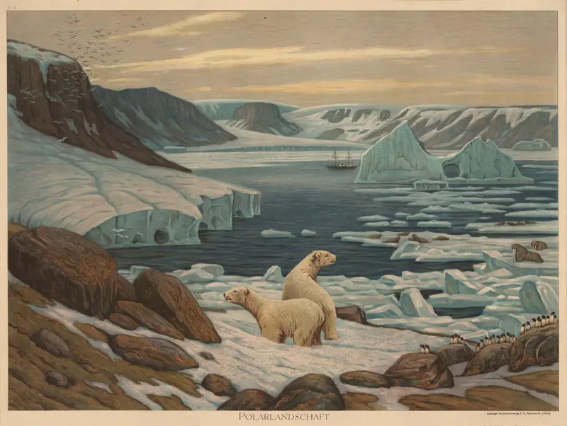 Krajobraz polarny, Adolf Lehmann