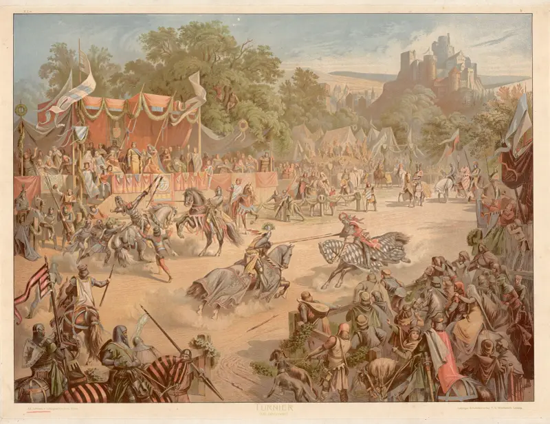 Turnier, 13. Jahrhundert von Adolf Lehmann