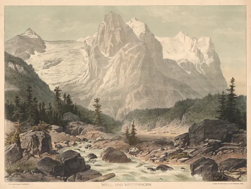 Well- und Wetterhorn av Adolf Lehmann
