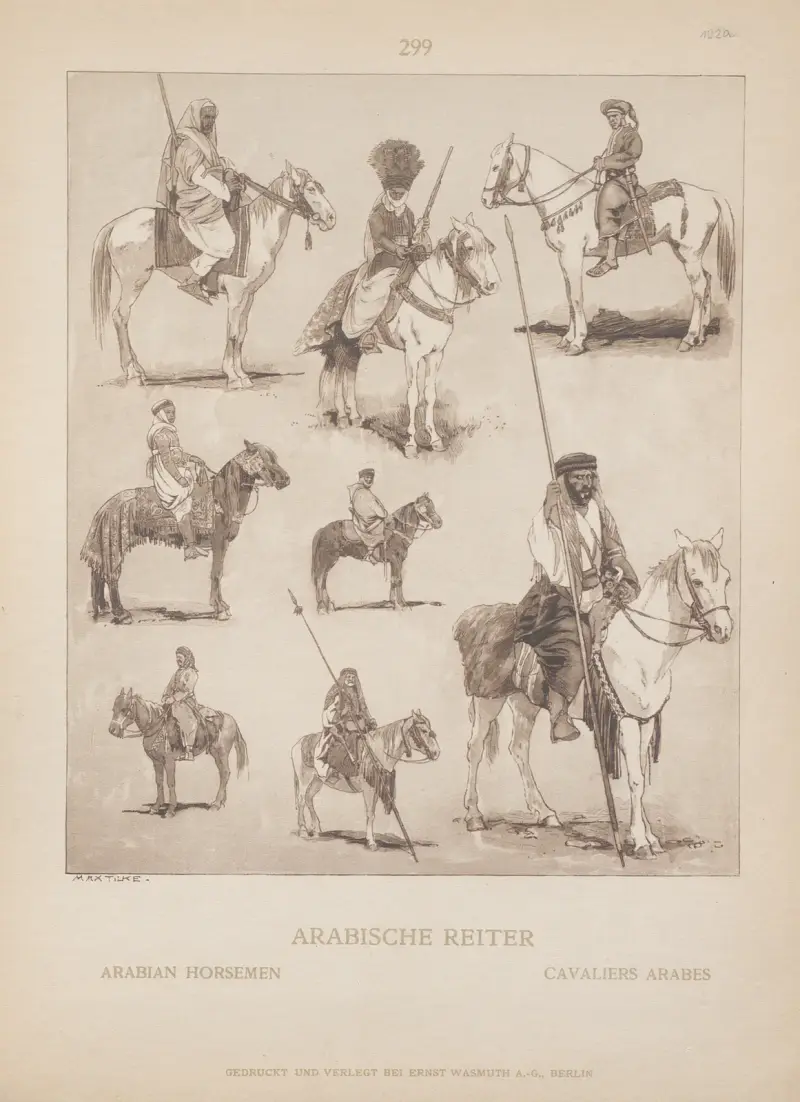 Arabische Reiter von Adolf Rosenberg