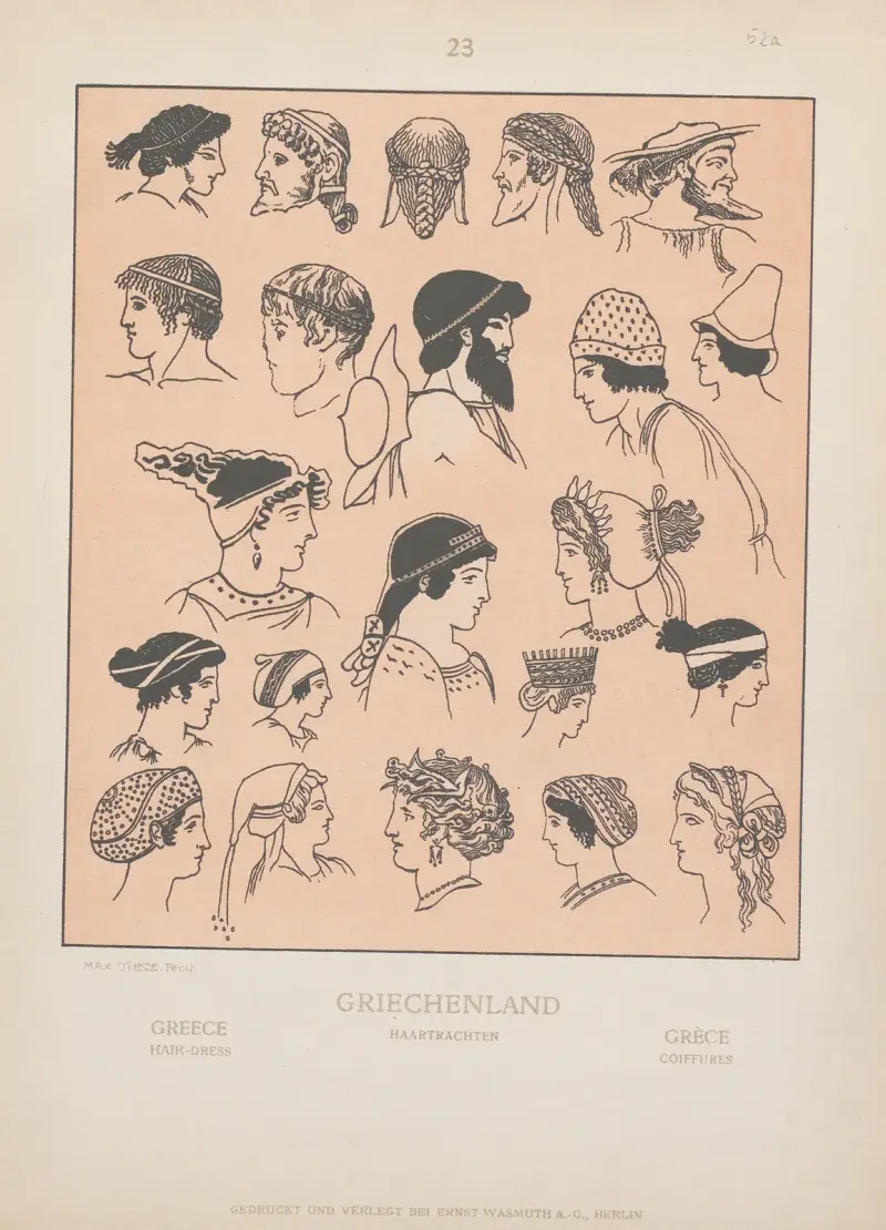 Grekland; Frisyr av Adolf Rosenberg