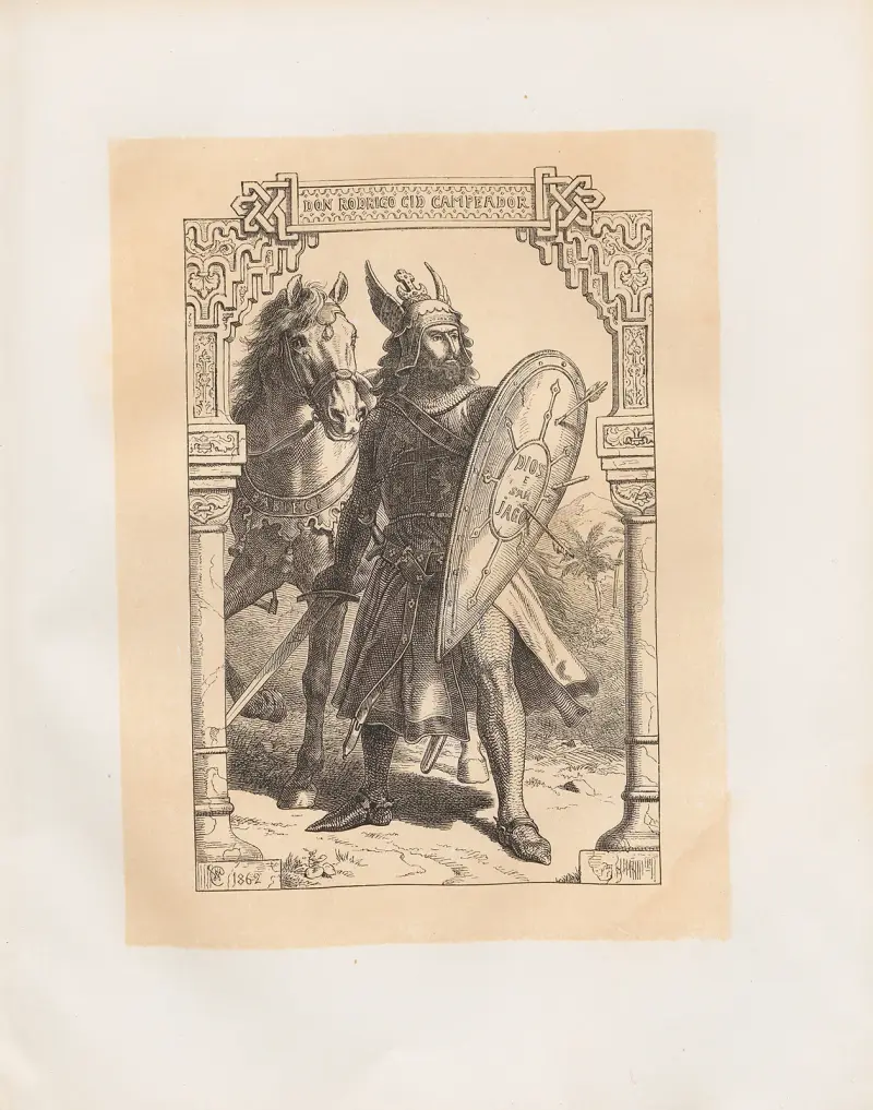 Don Rodrigo Cid Campeador av Adolf Schrödter