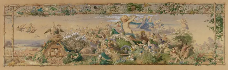 Årstidscykeln; Våren av Adolf Schrödter